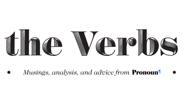 The Verbs, a Pronoun publication